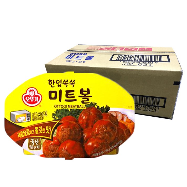 오뚜기 한입쏙쏙 미트볼, 180g, 12개입