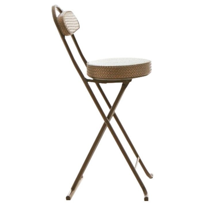 룸앤홈 메쉬접이 바스툴, 브라운