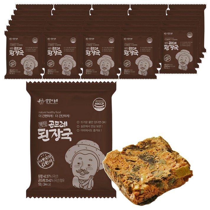양양의농부 뚝딱 즉석 곤드레 된장국, 10g, 30개입