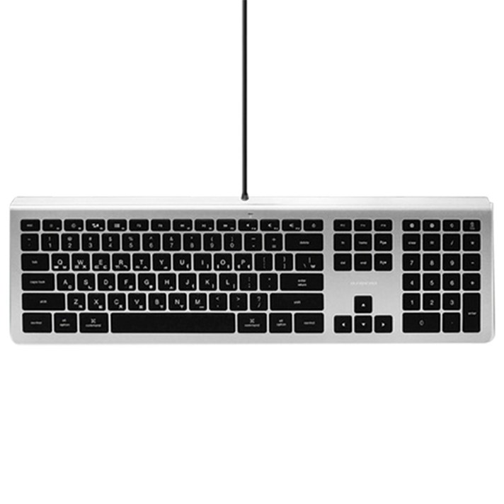 비프렌드 Mac OS 전용 LED 백라이트 슬림 팬터그래프 키보드 한영키캡 KB460, 혼합 색상