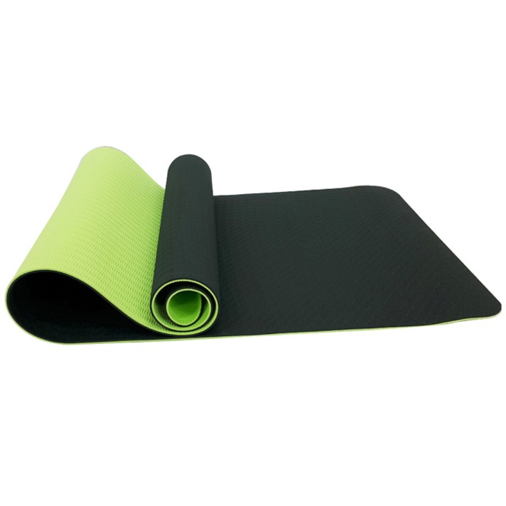 고무나라 TPE 투톤 양면 요가매트 6mm, 카키