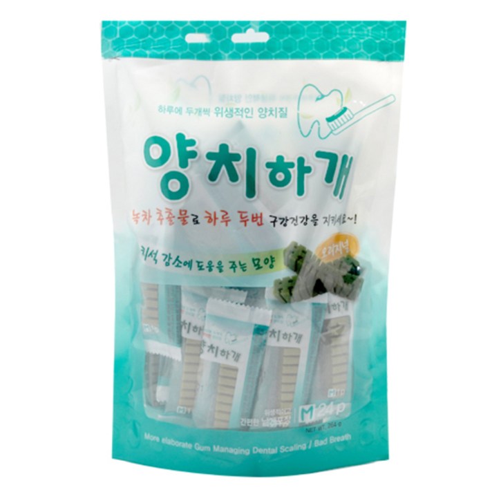 양치하개 반려견 덴탈껌 24개입, 오리지널, 1개