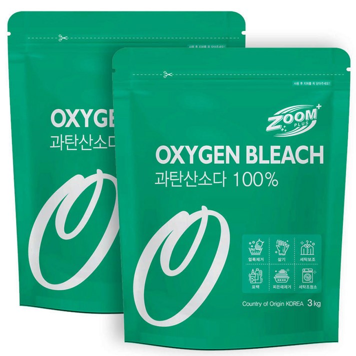 줌 플러스 과탄산소다 프리미엄, 3kg, 2개