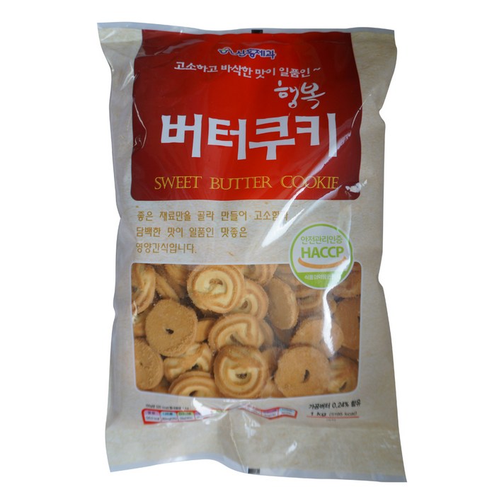신흥제과 행복 버터 쿠키, 1kg, 1개