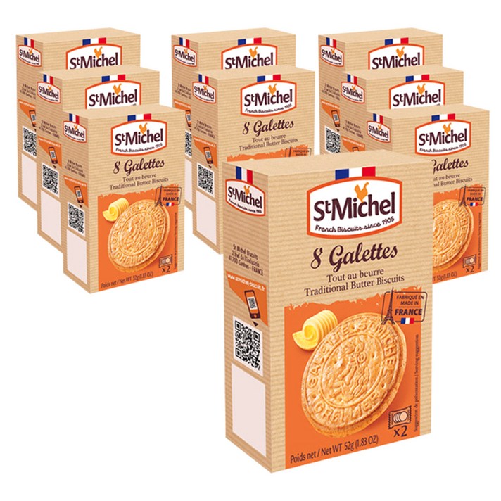 쌩미쉘 갈라떼 하프팩 비스킷, 52g, 9개