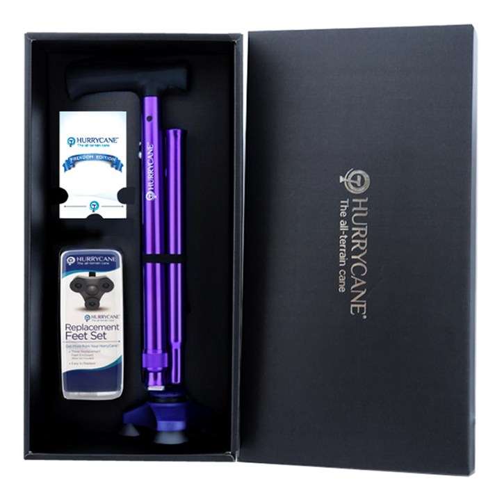 허리케인 프리덤에디션 지팡이 + 고무패킹 + 기프트 박스, 퍼플, 1세트