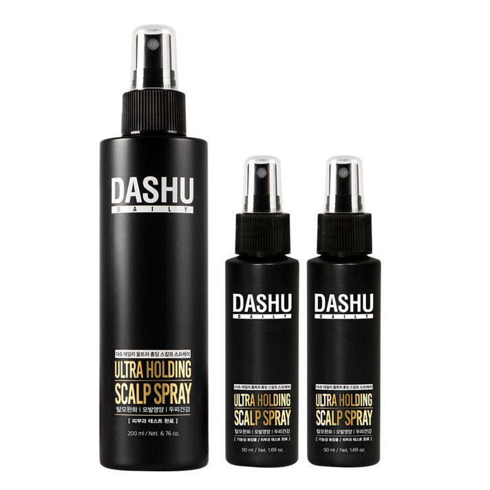 다슈 데일리 울트라 홀딩 스칼프 헤어스프레이 200ml + 50ml x 2p, 1세트
