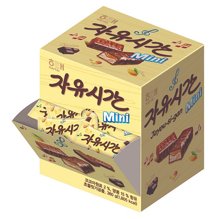 자유시간 mini 초콜릿 38p, 380g, 1개