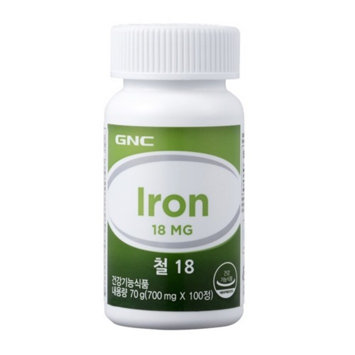 [GNC] 철 18 (100정) 100일분, 100정, 1개, 70g