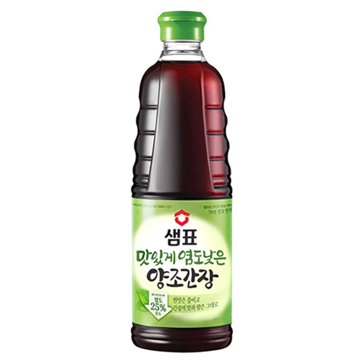 샘표 맛있게 염도낮은 양조간장, 500ml, 1개