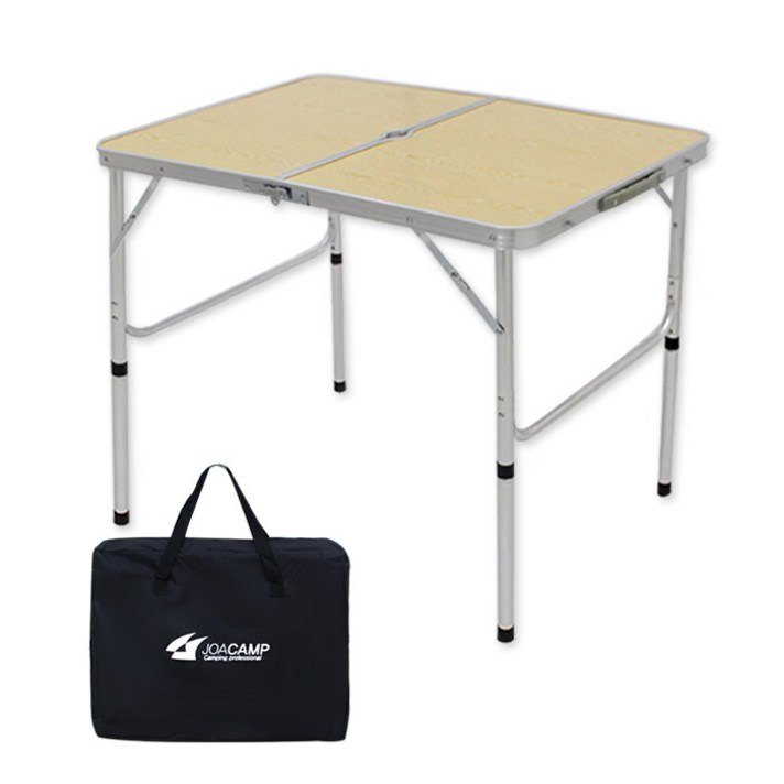 조아캠프 캠핑테이블 90 + 전용가방, 우드