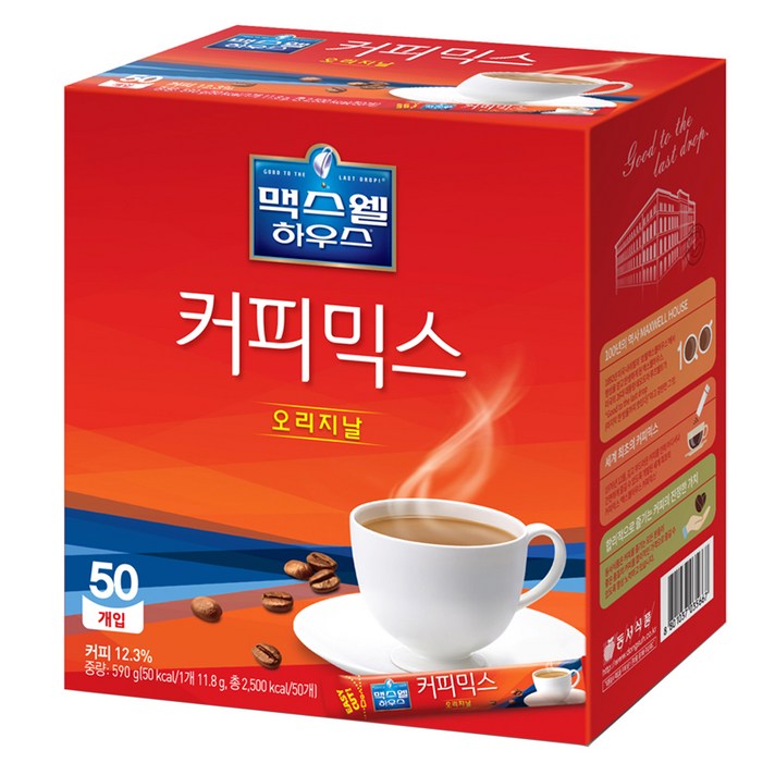 동서 맥스웰하우스 커피믹스 오리지날, 11.8g, 50개