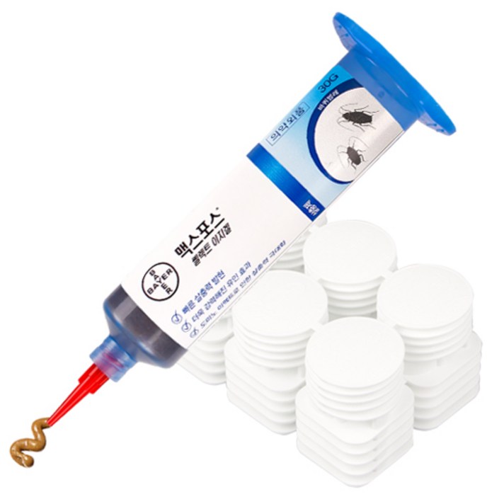 바이엘 맥스포스 셀렉트 겔 30g+먹이통 30개입, 30g, 1세트
