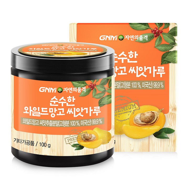 GNM자연의품격 순수한 와일드망고 씨앗 가루, 100g, 1개