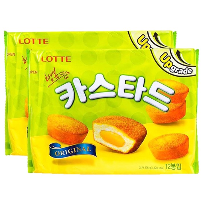 롯데 카스타드 오리지널, 276g, 2개