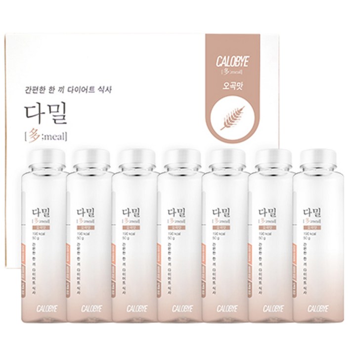 칼로바이 다밀 단백질 다이어트 쉐이크 오곡맛, 50g, 7개