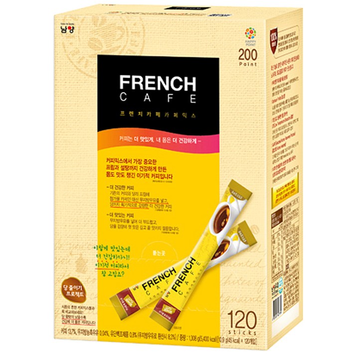 프렌치카페 카페믹스, 10.9g, 120개