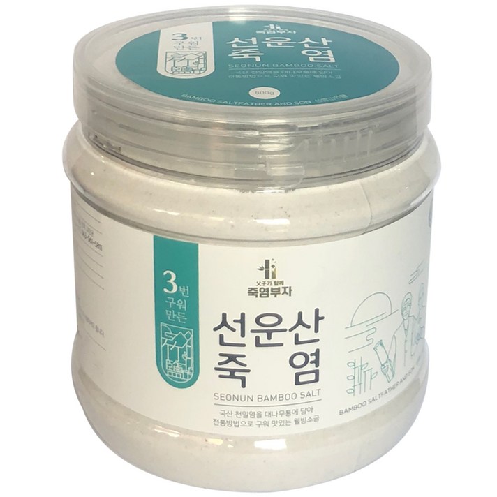 죽염부자 3번 구워만든 선운산죽염, 800g, 1개