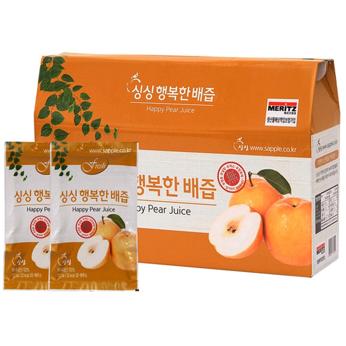 싱싱 행복한 배즙, 100ml, 30개입