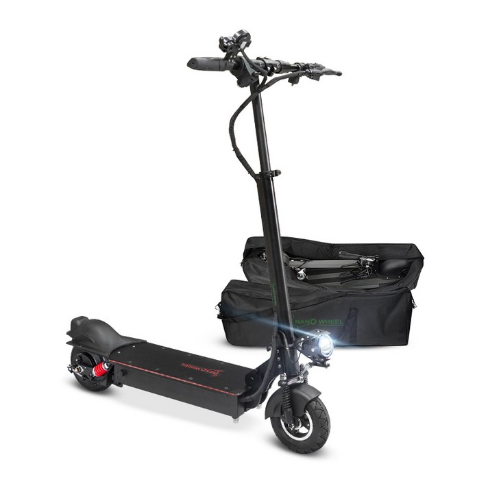 나노휠 전동킥보드 NQ-AIR 500W Plus 48V 21Ah + 전용가방, NQ-AIR 500, 블랙