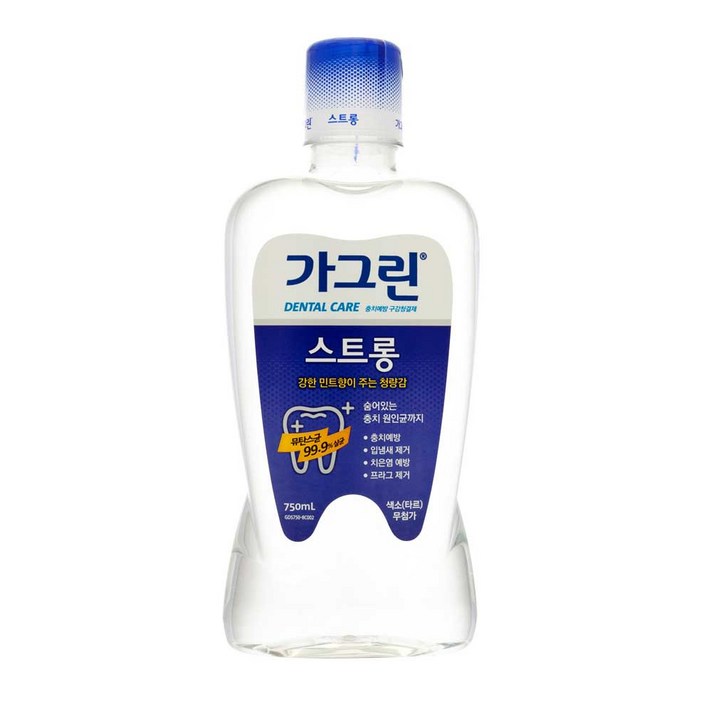 가그린 스트롱 구강청결제, 750ml, 1개