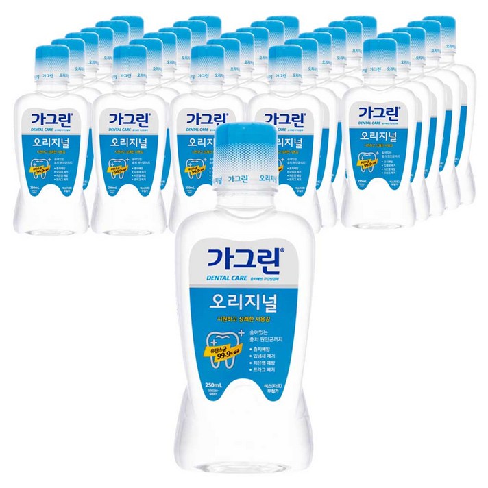 가그린 오리지널 구강청결제, 30개, 250ml