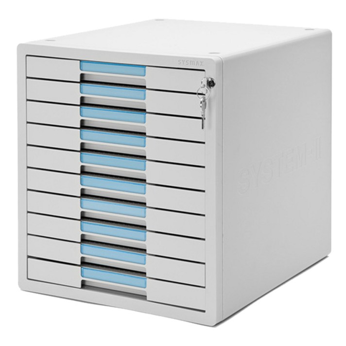 시스맥스 시스템 2 키서류함10단 1210k, 혼합 색상, 10단