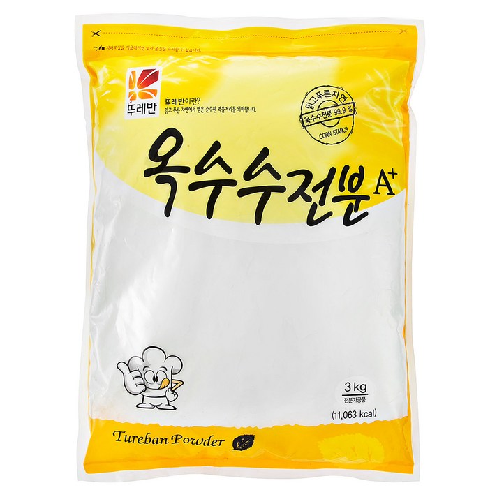 뚜레반 옥수수 전분, 3kg, 1개