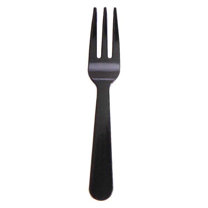 봄91 세발 미니포크 9.5cm 블랙, 200개입, 1개