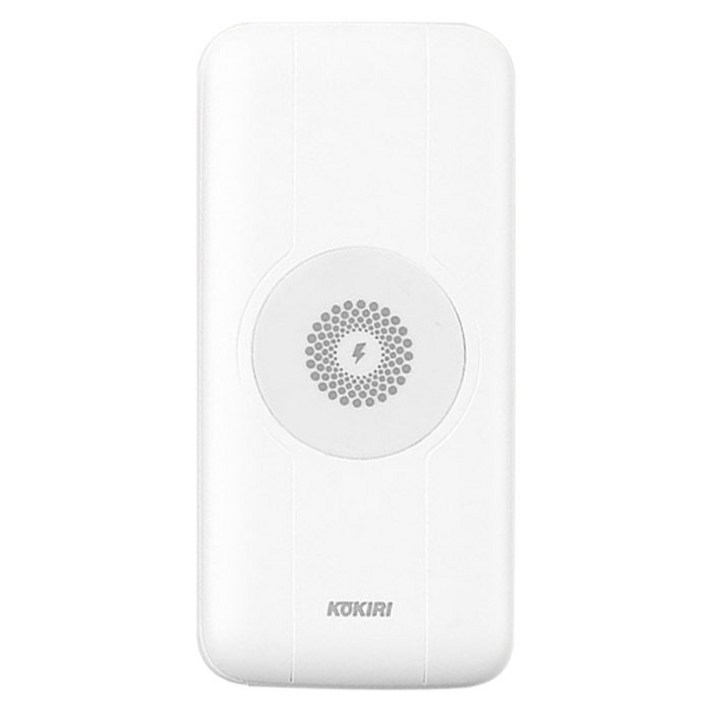 코끼리 R팩 프리퀵 무선고속충전 보조배터리 10000mAh, KPW-R100U1, 화이트