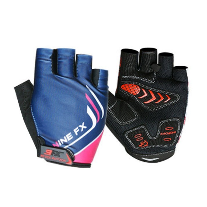 나인에프엑스 자전거 스포츠 반장갑 9FX-03, FX네이비