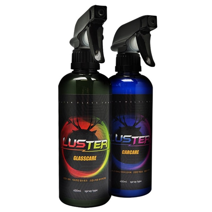와이제이카 루스터 글라스케어 유리막 코팅제 400ml + 카케어 도장관리제 400ml + 니트릴장갑 + 버핑타올, 1세트