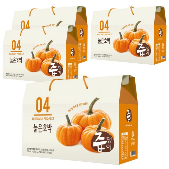 즙쟁이 늙은호박즙, 90ml, 120개입