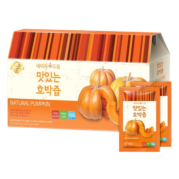 네이처드림 맛있는 호박즙, 90ml, 30개입