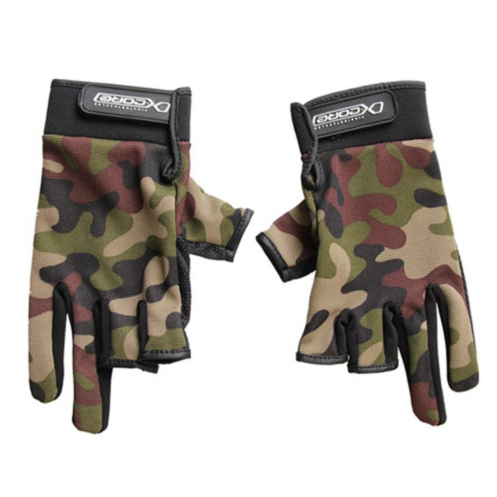 엑스코어 3컷장갑 피싱글로브 낚시장갑 XCG-002, 카모