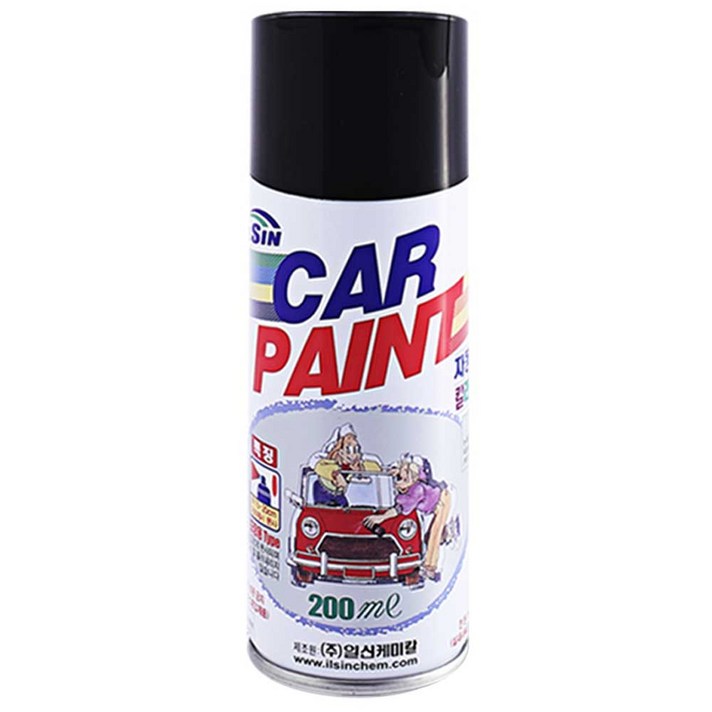 일신 스프레이 카 페인트 현대 블랙 다이아몬드 AA 219, 200ml, 1개