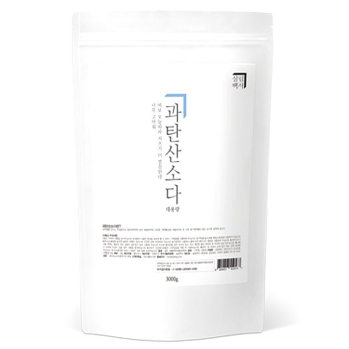 살림백서 과탄산소다, 3kg, 1개
