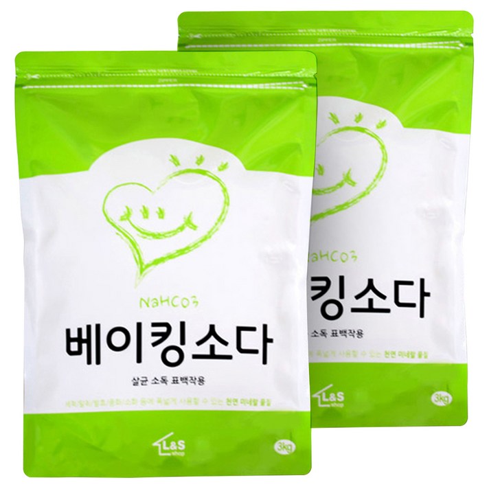 베이킹소다 대용량 3kg, 2개
