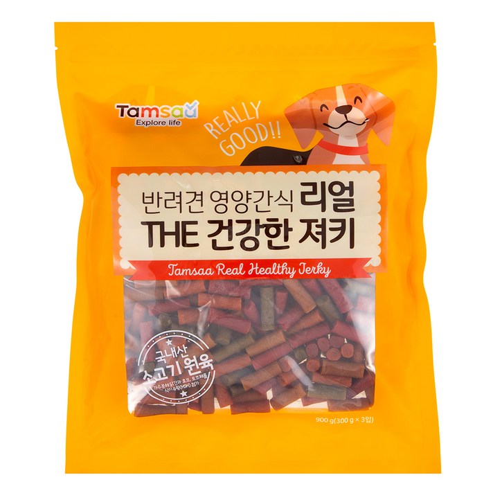 탐사 리얼 더 건강한 강아지 영양간식 900g, 1개