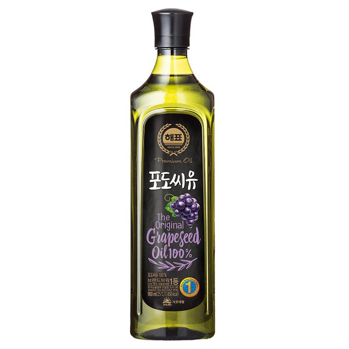 해표 포도씨유, 900ml, 1개