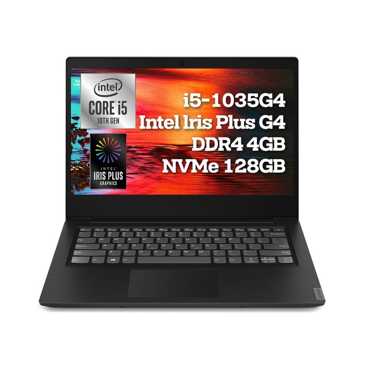 레노버 IdeaPad 노트북 S145-14IIL Classic G4 Iris i5 FreeDos 81W6003EKR 블랙 (i5-1035G4 35.5cm WIN미포함), 미포함, SSD 128GB, 4GB