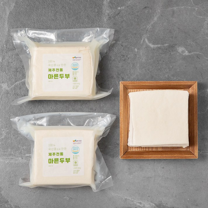 제주살림 제주 전통 마른두부, 460g, 2개
