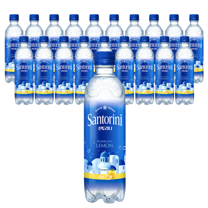 산토리니 탄산음료 레몬, 500ml, 20개
