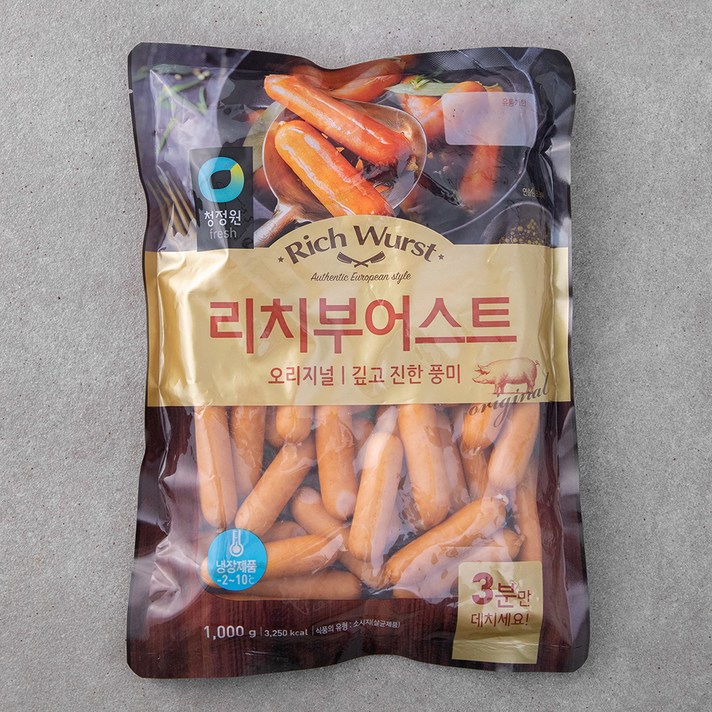 청정원 리치부어스트, 1kg, 1개