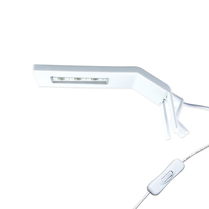 모비딕 클립 미니 어항 조명 USB MO-L5 화이트, 1개