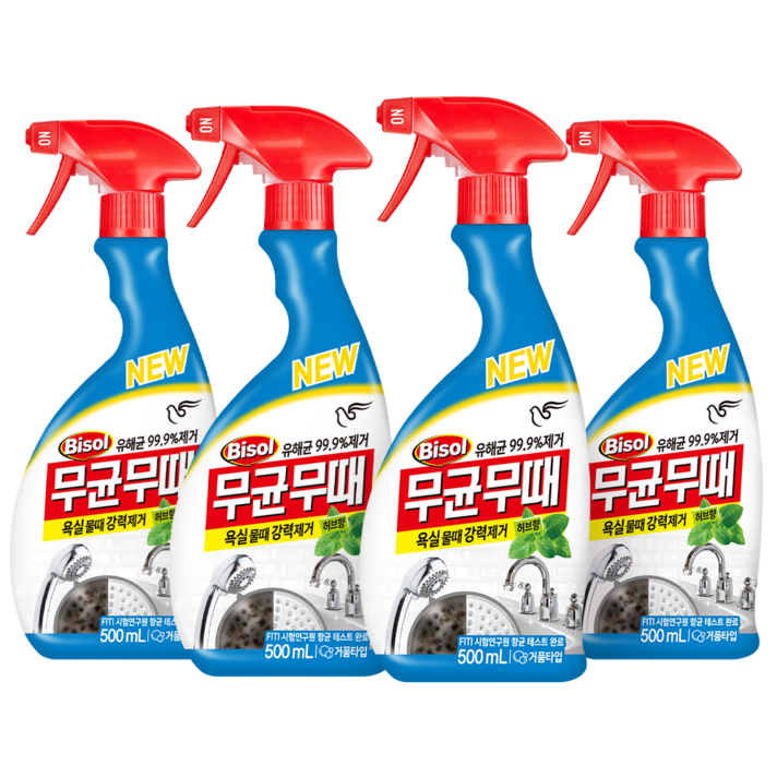 무균무때 욕실용, 500ml, 4개