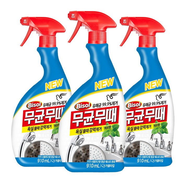 무균무때 욕실용, 910ml, 3개