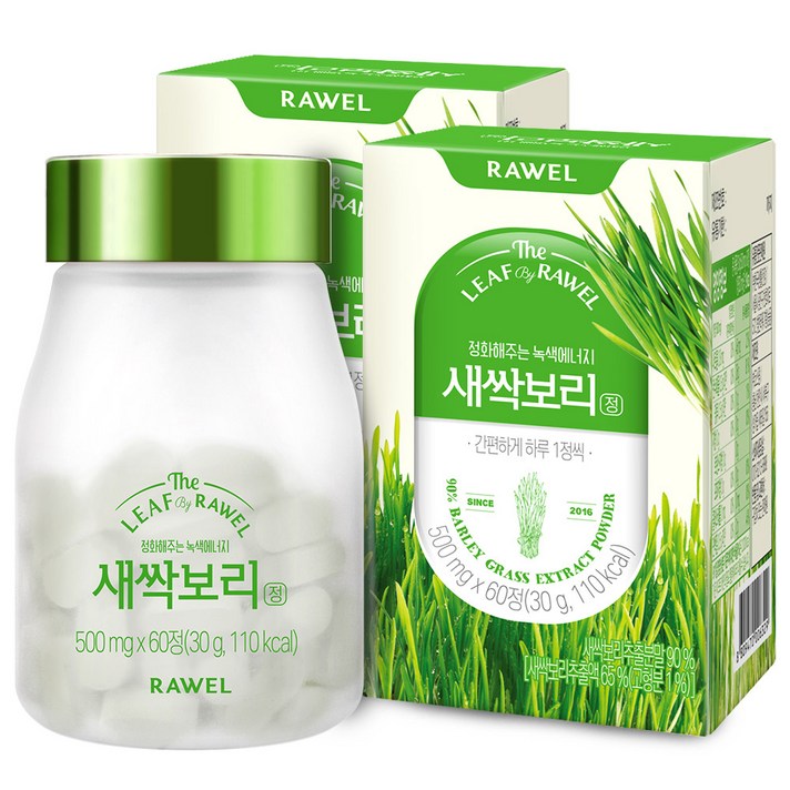 로엘 새싹보리정, 60정, 2개