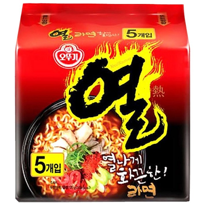 오뚜기 열라면 120g, 5개