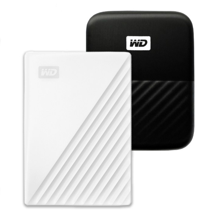WD My Passport 휴대용 외장하드 + 파우치, 4TB, 화이트